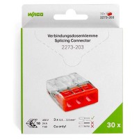 Мини-упаковка клемм Wago в блистерах (без контактной пасты). Серия 2273
