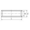 КВТ Медная кабельная гильза ГМЛ(DIN)-400 (мин партия 5 шт.) 65265 KVT