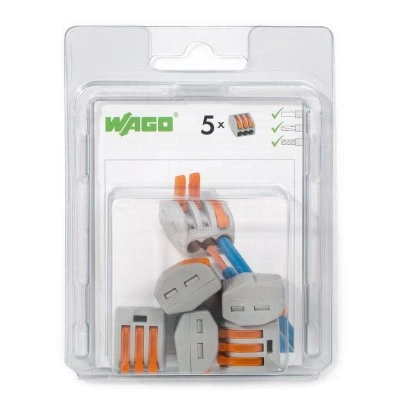 КВТ Набор клемм рычажковых Wago 222–413 76083 (цена за уп.) KVT