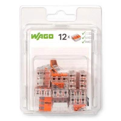 КВТ Набор клемм рычажковых Wago 221–415 76088 (цена за уп.) KVT