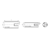 КВТ Антитрекинговая изолирующая перчатка трехпальцевая 3ТПИ-A-150/240 (мин партия 10 шт.) 60263 KVT