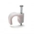 КВТ Скоба пластиковая СПК 14 для круглых кабелей 49464 (цена за уп.) KVT КВТ Скоба пластиковая СПК 14 для круглых кабелей 49464 (цена за уп.) KVT