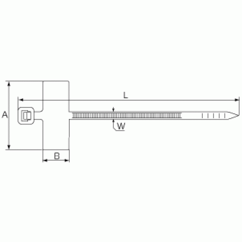 КВТ Стяжка крепежная КСМ 3x100 с площадкой 55810 (цена за уп.) KVT