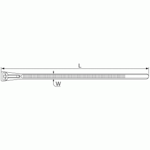 КВТ Стяжка разъемная КСР 7.5x250 61032 (цена за уп.) KVT