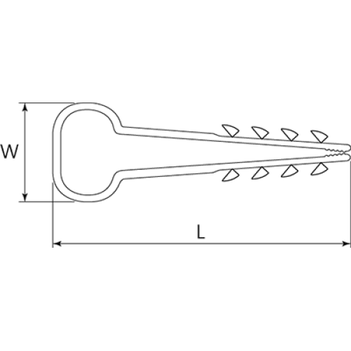 КВТ Дюбель-хомут ДХП 8–5 59234 (цена за уп.) KVT