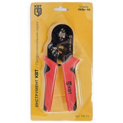КВТ Пресс-клещи (кримперы) ПКВк-10 74712 KVT КВТ Пресс-клещи (кримперы) ПКВк-10 74712 KVT