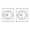 КВТ Матрица для алюм. зажима круглая А-59,0/100т 61246 KVT