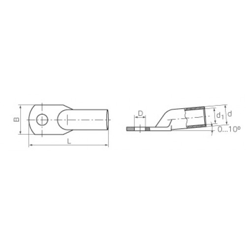 КВТ Наконечник ТМЛс 25-8 (5шт.) 78774 KVT