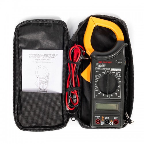 КВТ Токовые клещи цифровые KT 266F 
