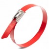 КВТ Стяжка стальная с полимерным покрытием СКС-П (316) 7,9*350 (красн) (мин партия 100 шт.) 83075 KVT