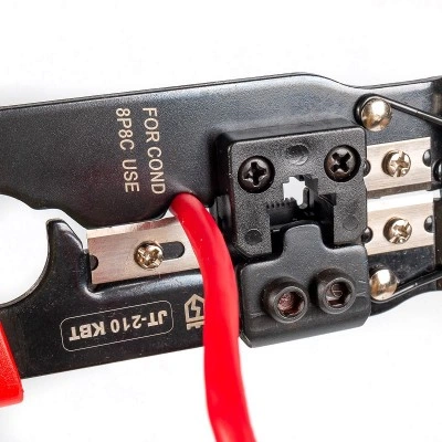 КВТ Кримпер многофункциональные со встроенным модулем для обжима RJ-45. JT-210 84824 KVT КВТ Кримпер многофункциональные со встроенным модулем для обжима RJ-45. JT-210 84824 KVT