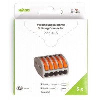 КВТ Клеммы WAGO 222-415/996-005 (5Х2,5мм2) (блистер 5шт.) 86578 KVT