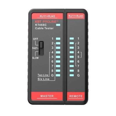 КВТ LAN-тестер кабельный KT 468С серия PROLINE 88552 KVT КВТ LAN-тестер кабельный KT 468С серия PROLINE 88552 KVT