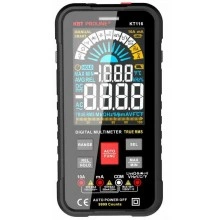 КВТ Мультиметр цифровой KT 116 серия PROLINE SMART с True RMS, автоматическим выбором режимов и пределов измерений и цветным ЖК-дисплеем 3,6’’ 87248 KVT