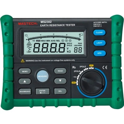 КВТ Тестер сопротивления заземления цифровой Mastech MS 2302 65296 KVT КВТ Тестер сопротивления заземления цифровой Mastech MS 2302 65296 KVT