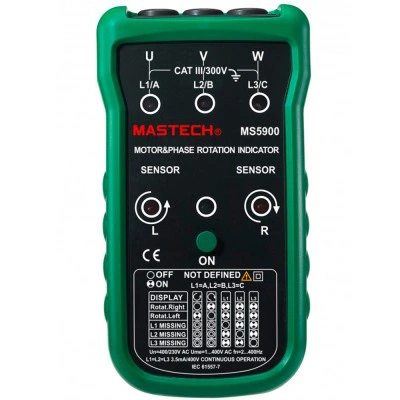 КВТ Индикатор чередования фаз Mastech MS 5900 59266 KVT КВТ Индикатор чередования фаз Mastech MS 5900 59266 KVT